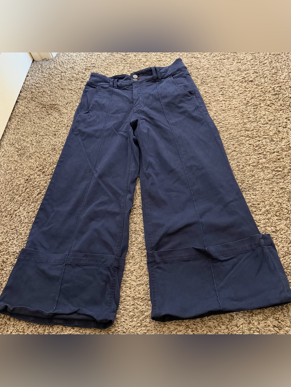 Pilcro Wide Leg Cuffed Pants size 29P - Picture 2 of 4